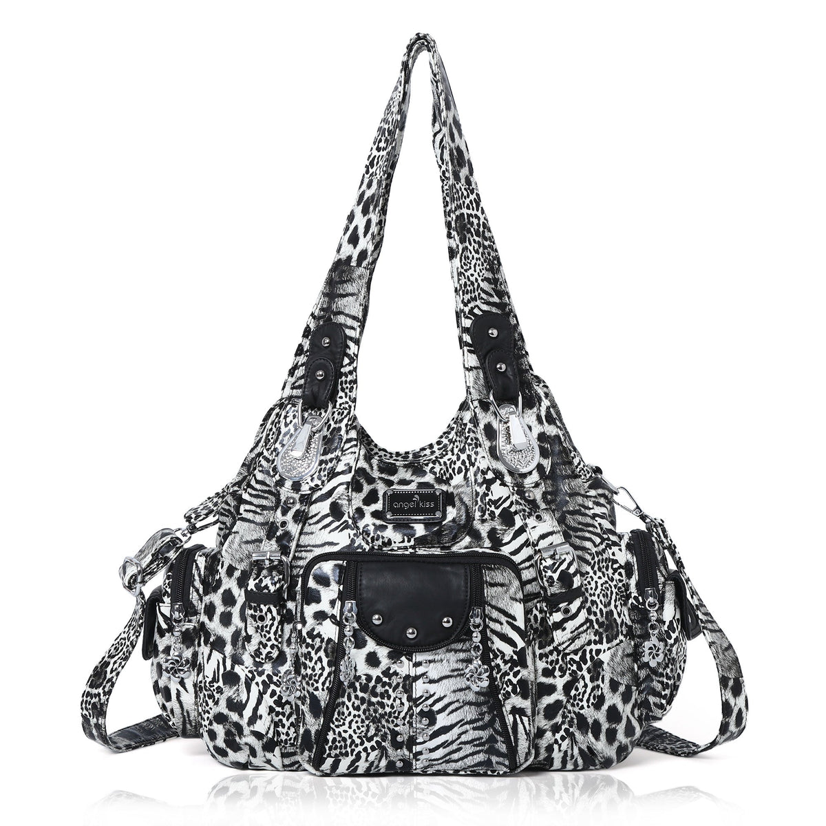 Faux Leather Leopard Print Shoulder Bag · Crossbody Purse For Women