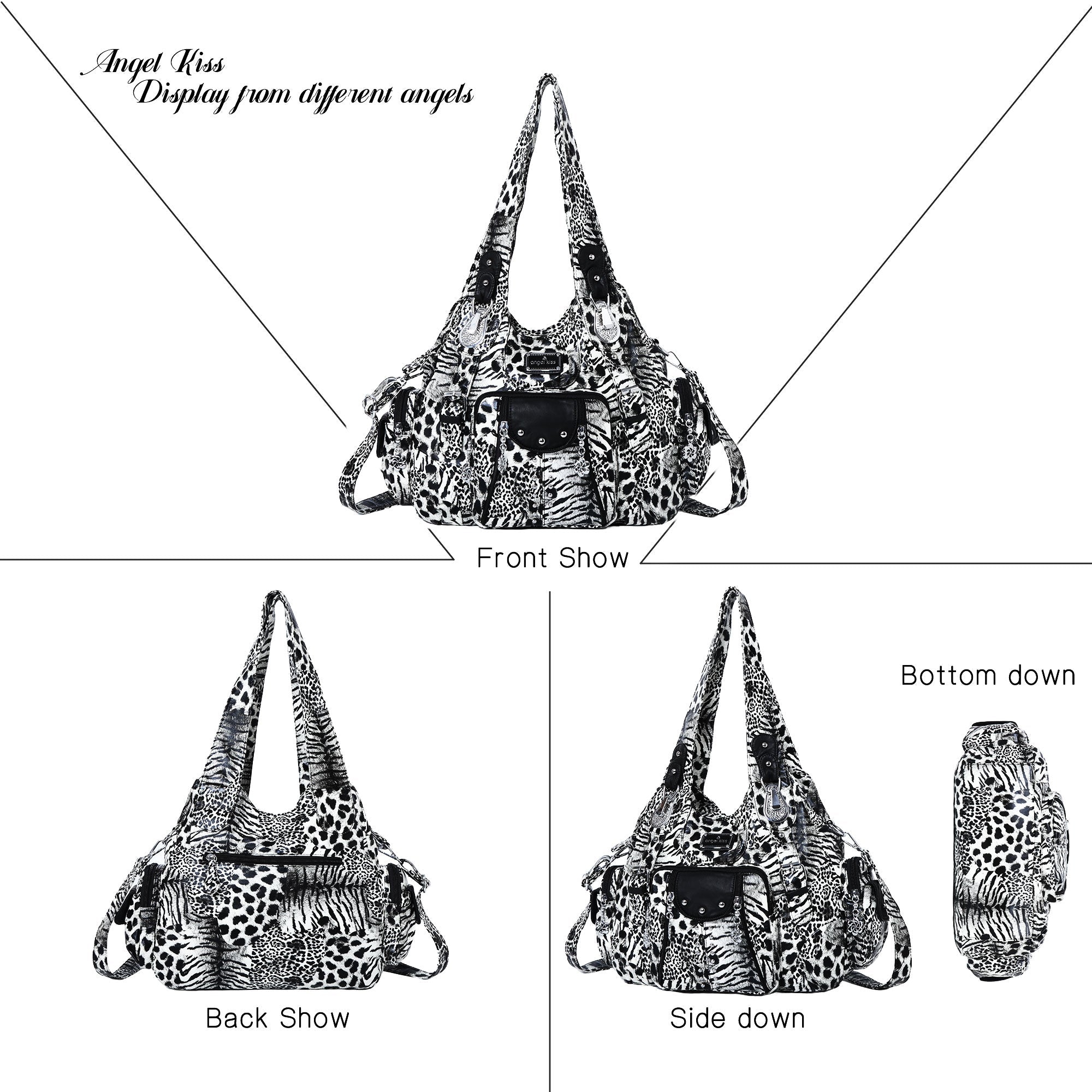 Faux Leather Leopard Print Shoulder Bag · Crossbody Purse For Women