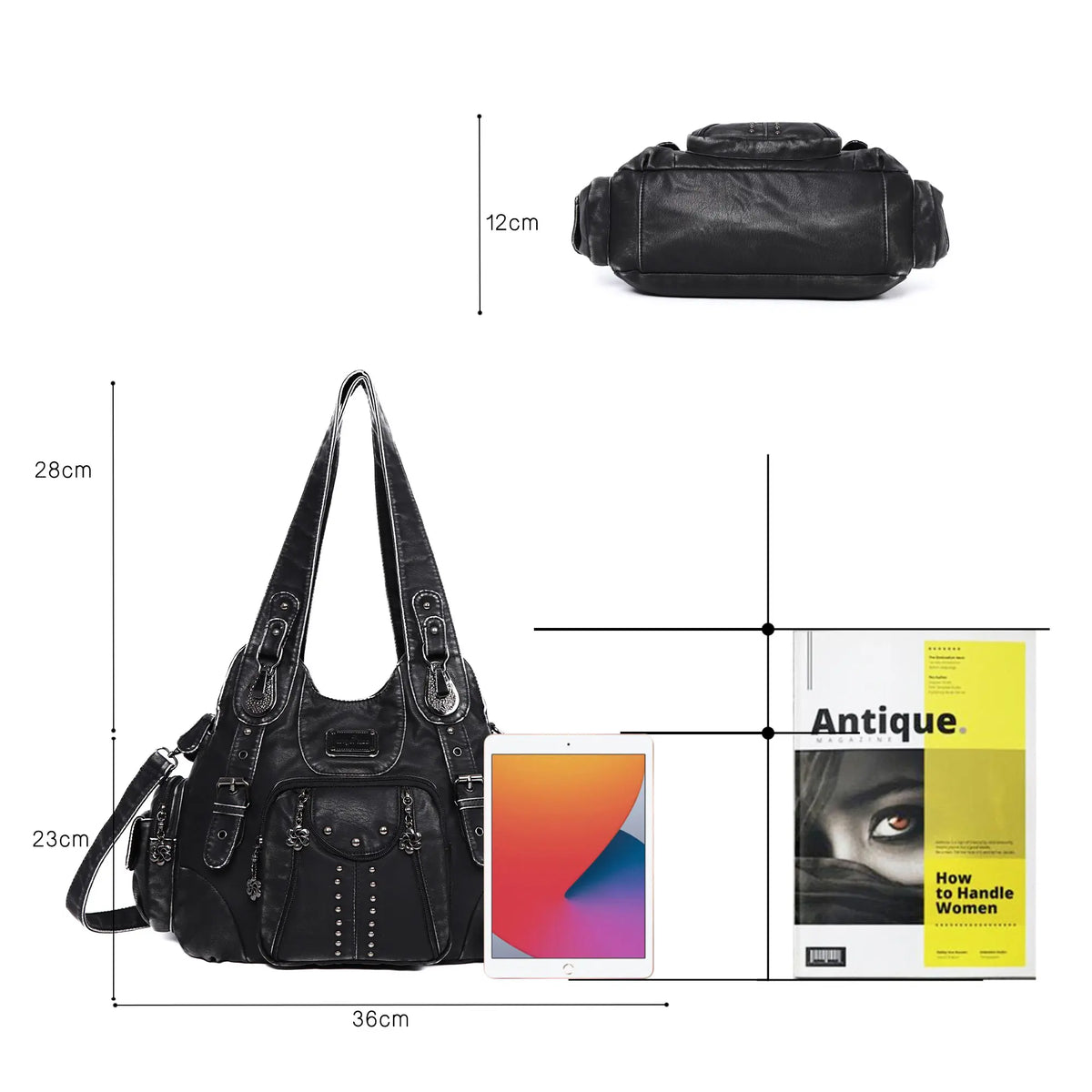 Vegan Leather Shoulder Bag · Tote & Crossbody · Soft yet Structured