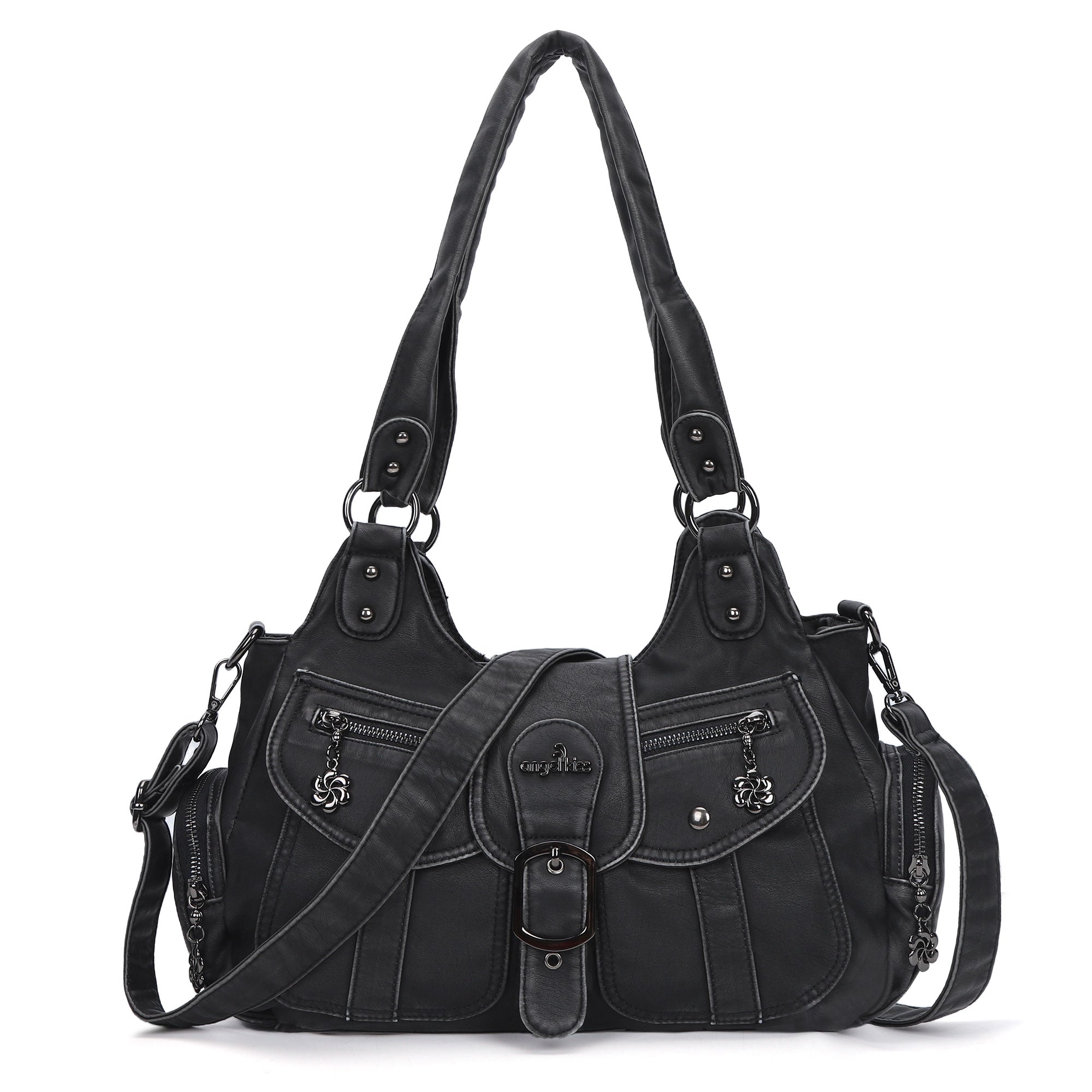 Women's Retro Fashion Multi-compartment Large Capacity Hobo Bag