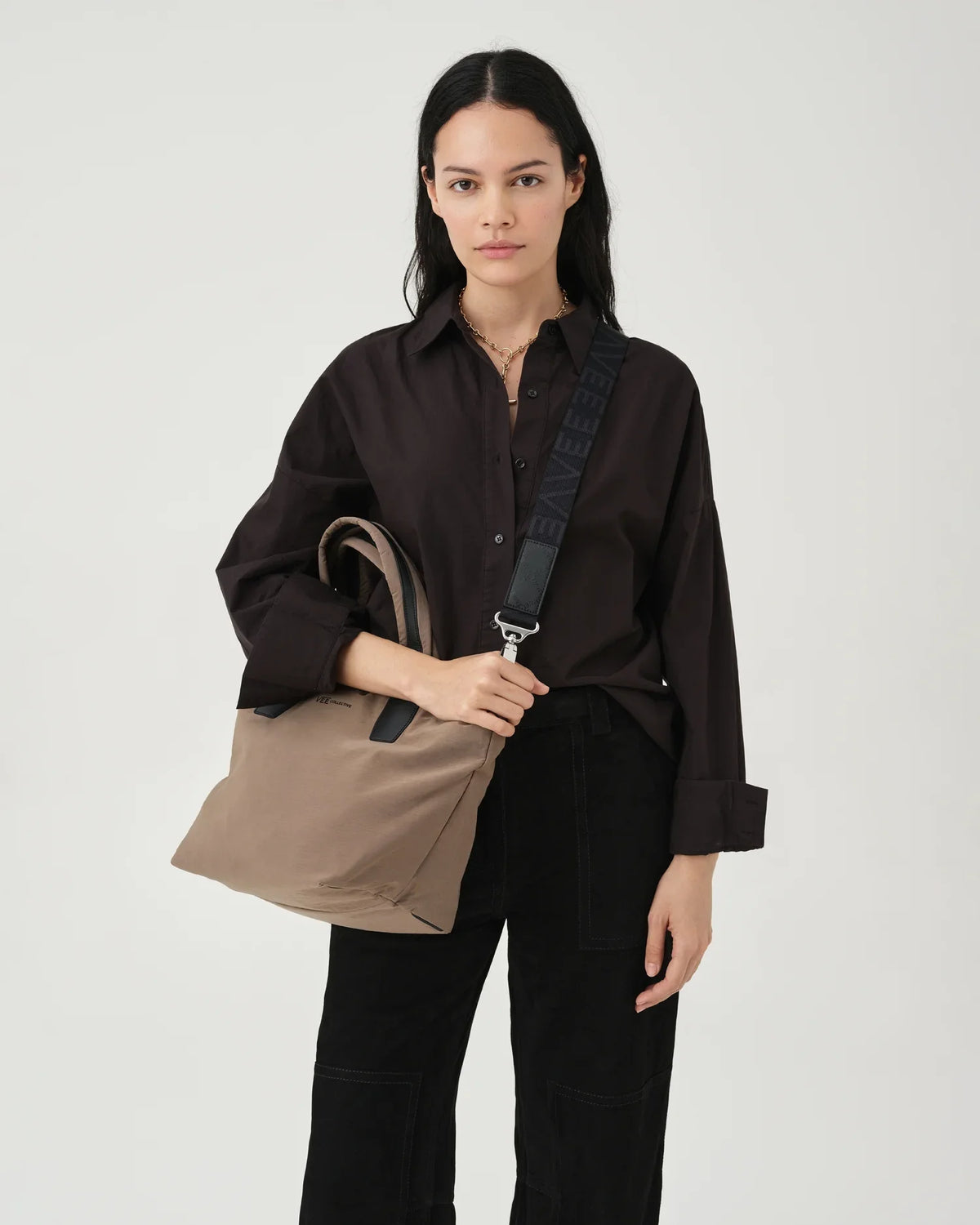 Essence Tote Small Mink Trench