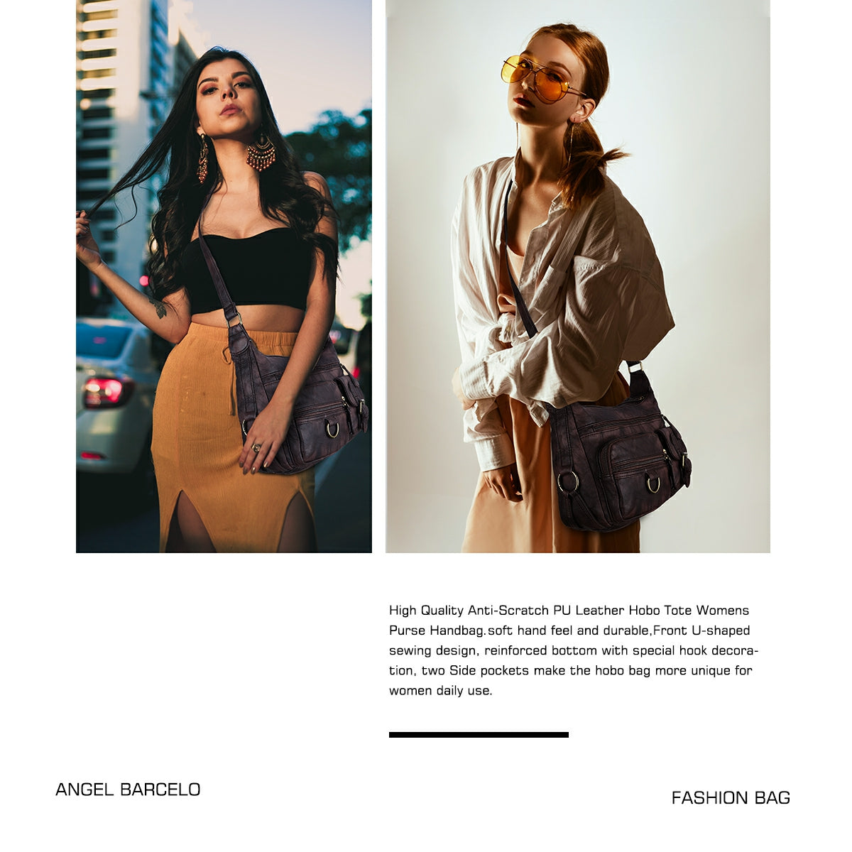 Refined Vegan Leather Crossbody Bag (Small)