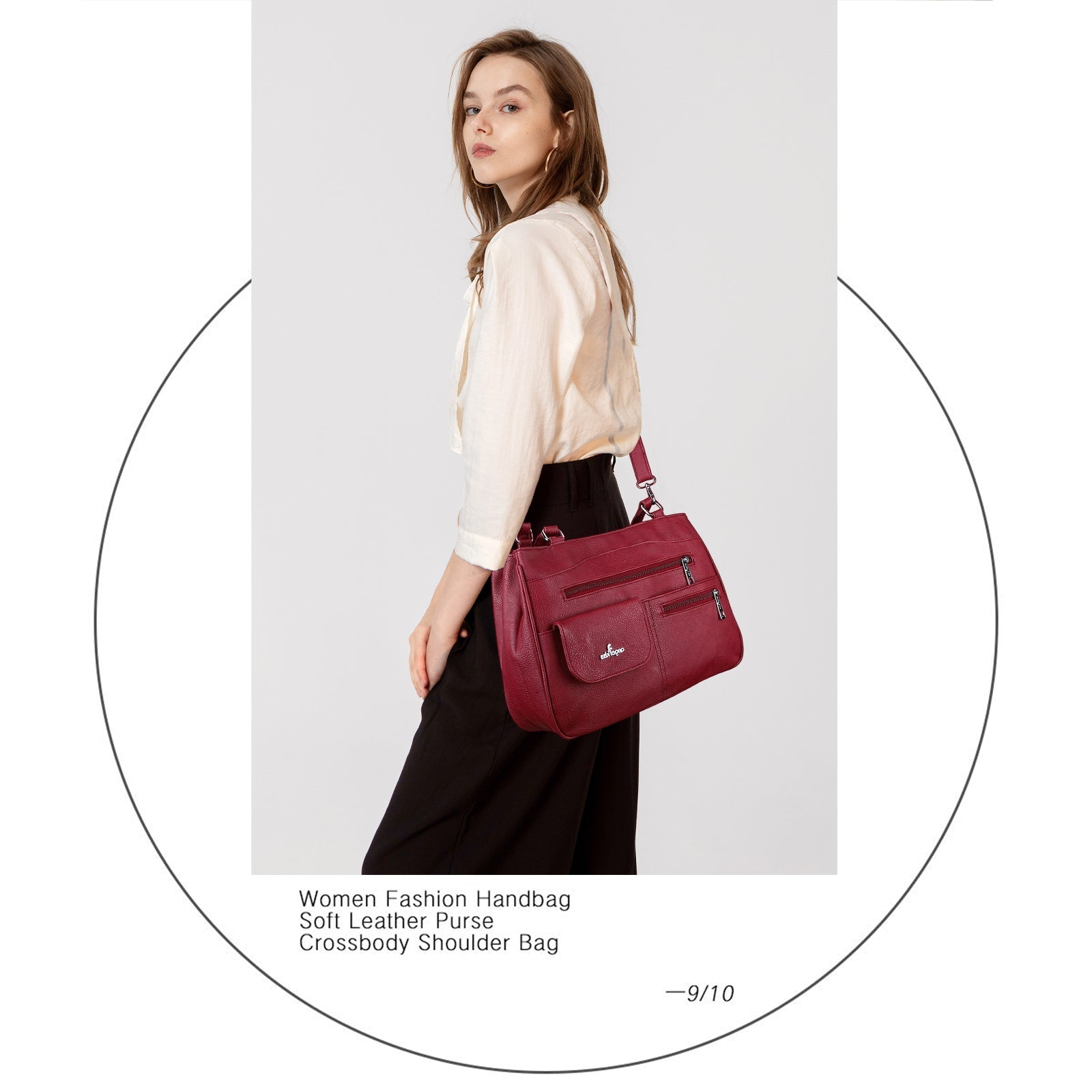 Multi-Pocket Shoulder & Crossbody Commuter Bag