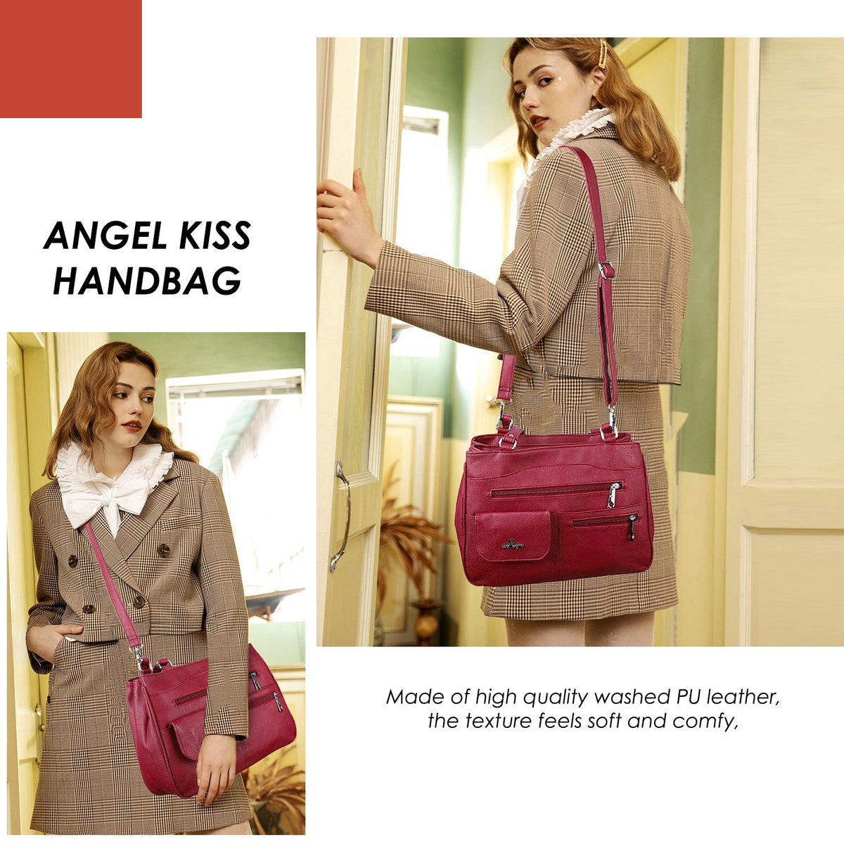 Multi-Pocket Shoulder & Crossbody Commuter Bag