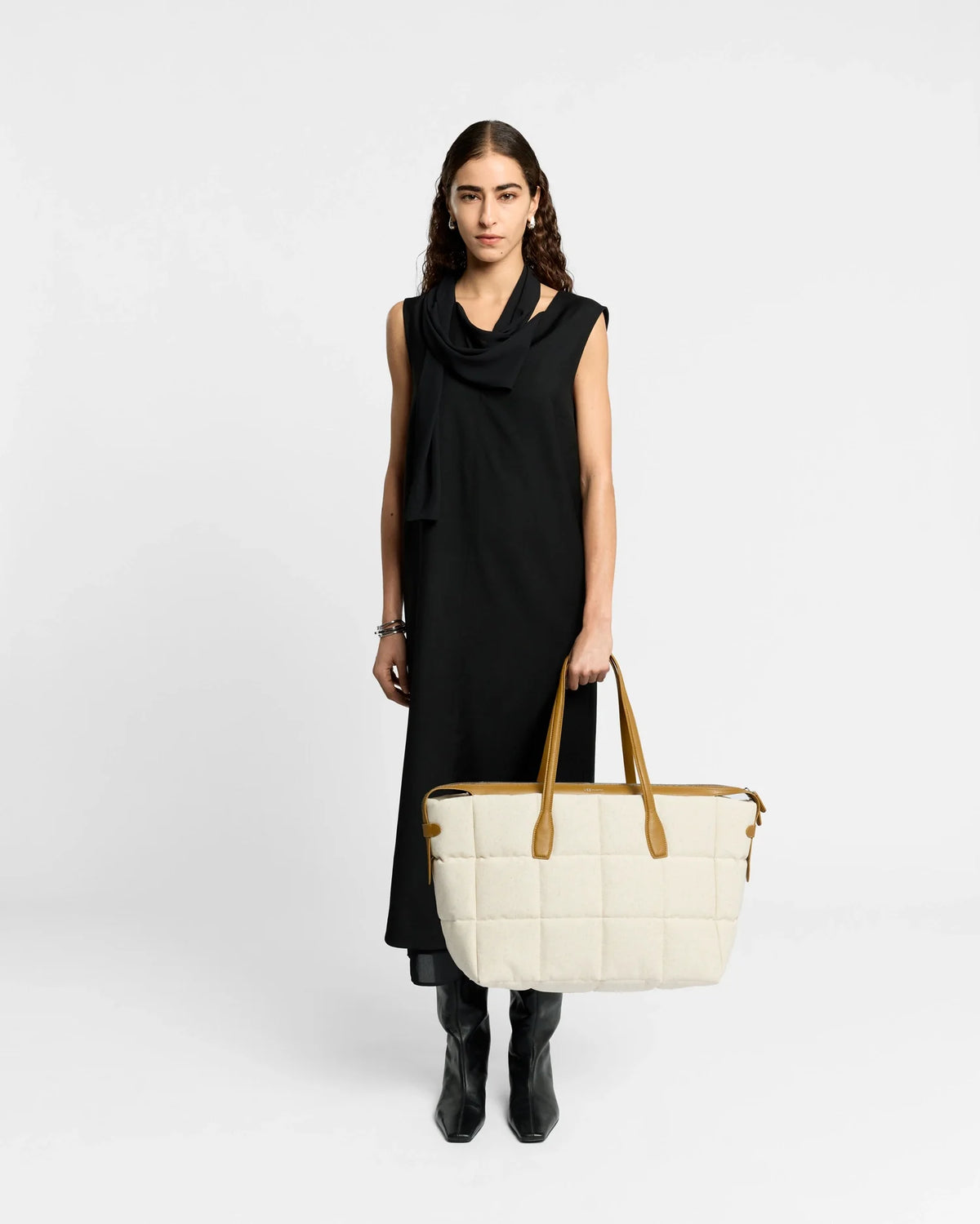 Tela Tote Large Natural Tan Canvas