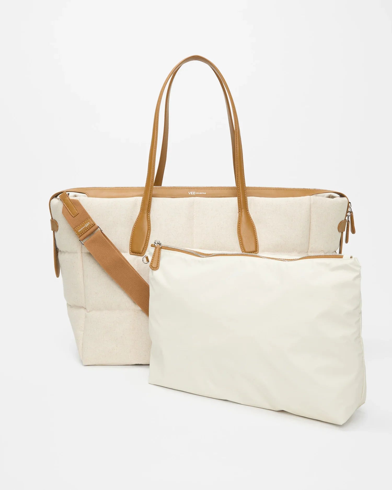 Tela Tote Large Natural Tan Canvas