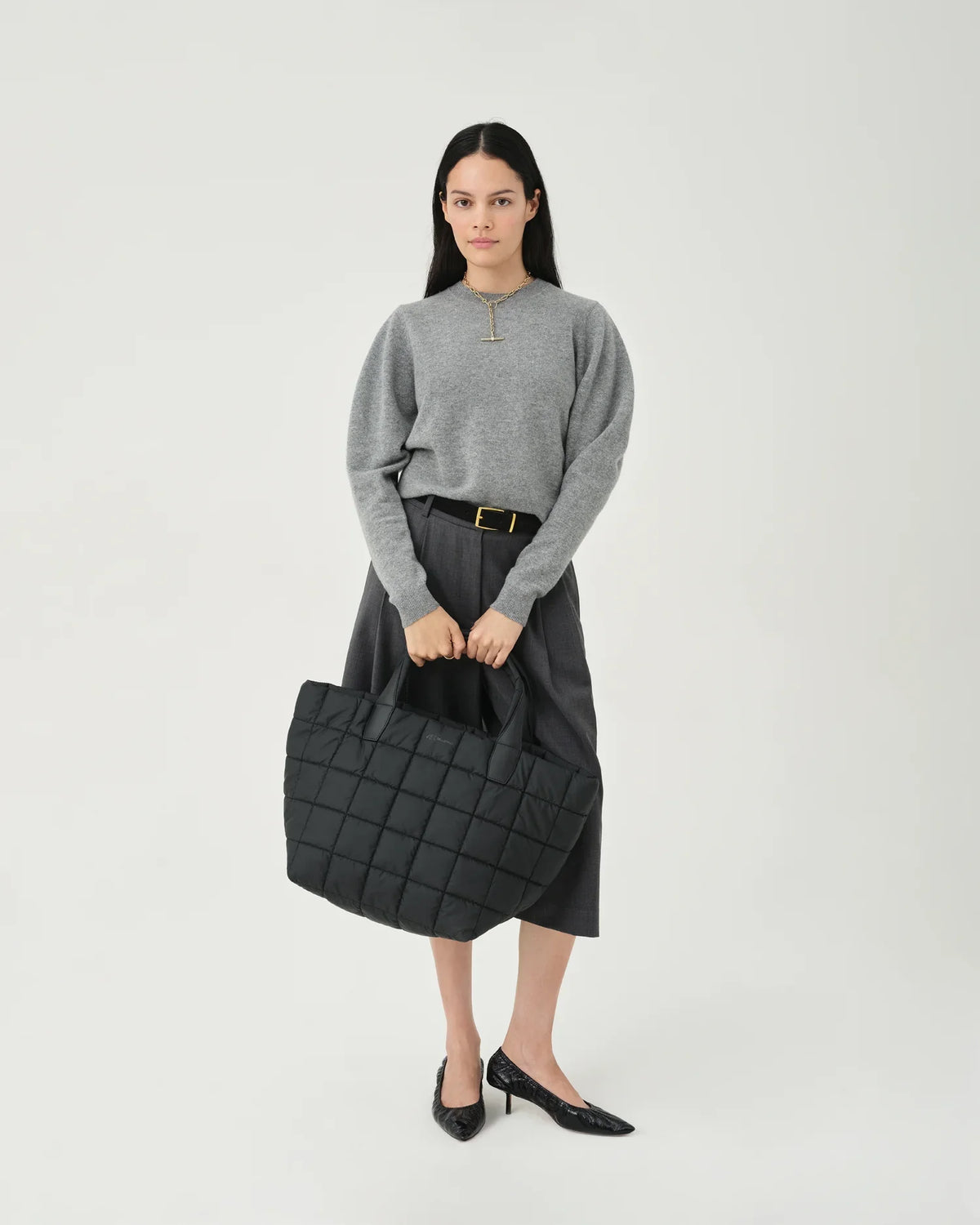 Porter Tote Medium Matt Black