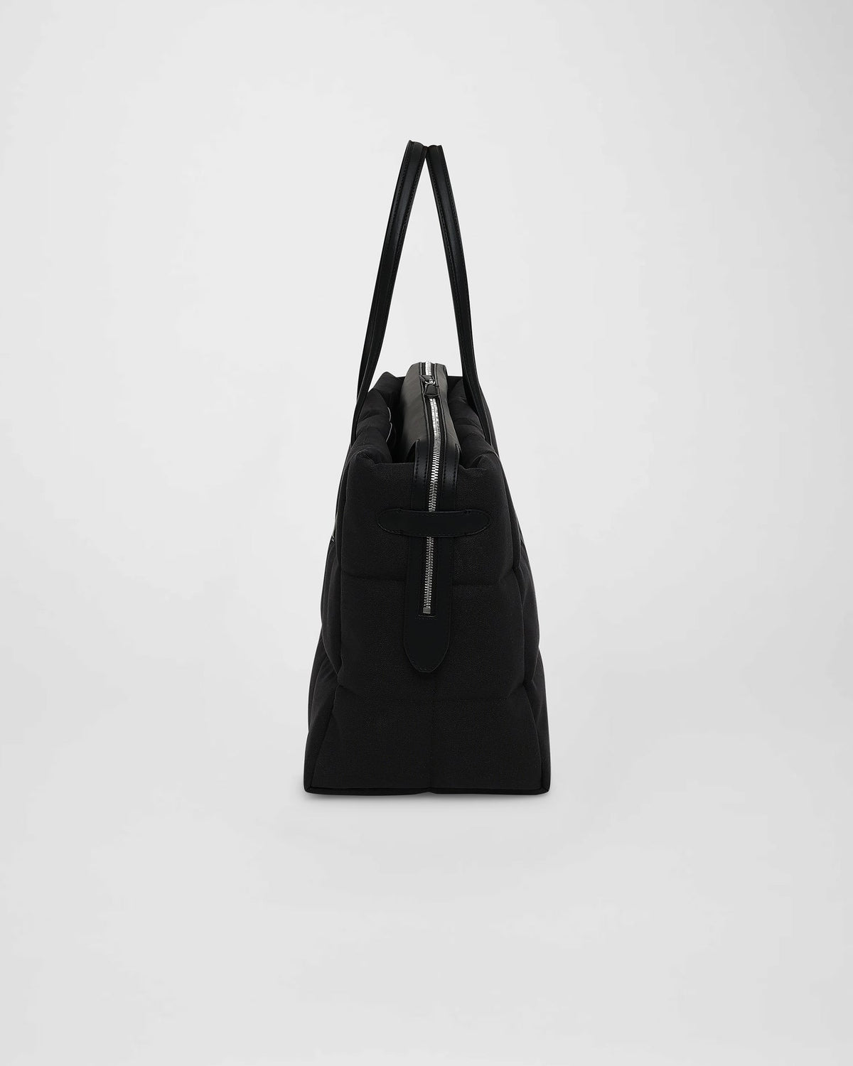 Tela Tote Large Black Canvas