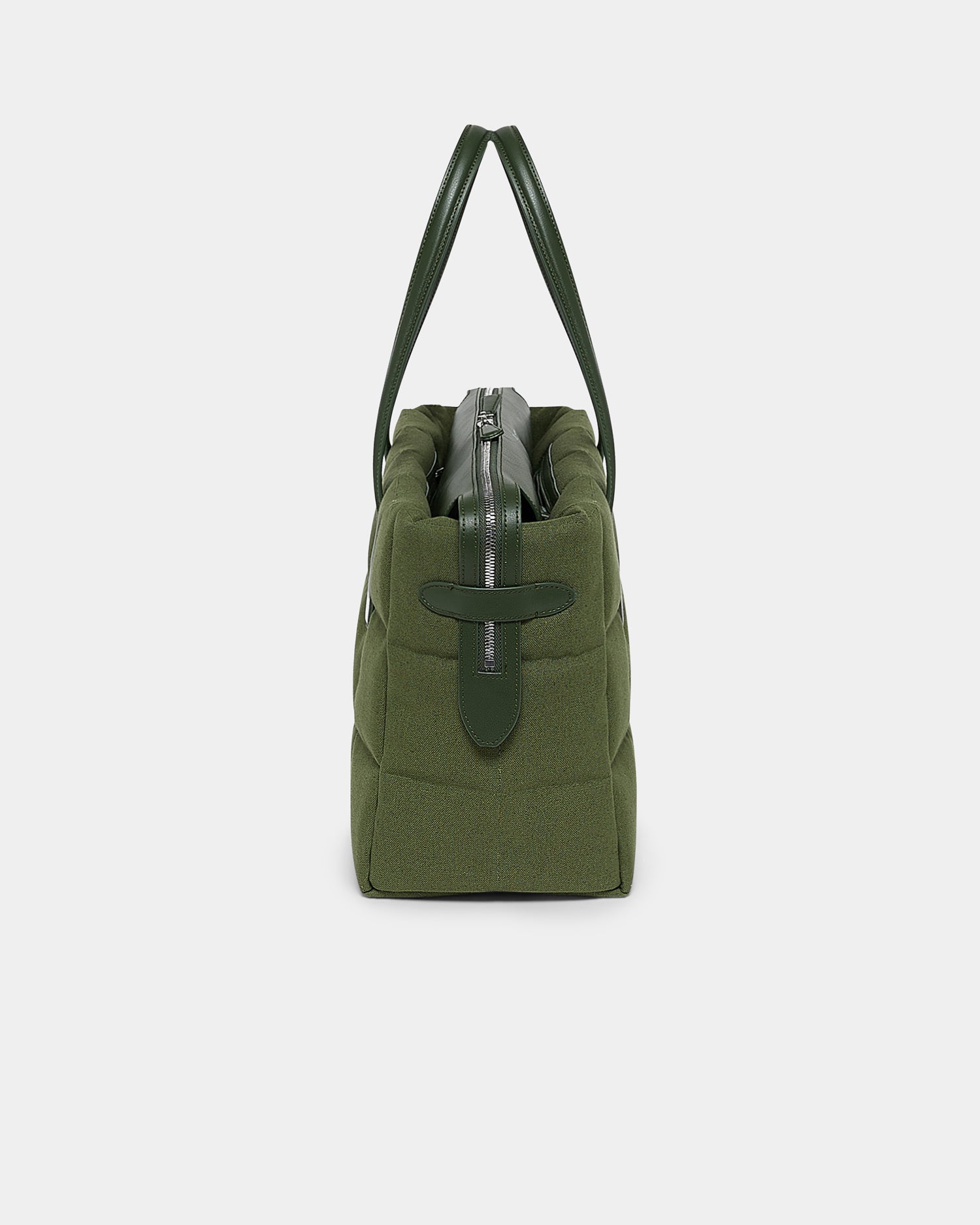 Tela Tote Medium Olive Canvas