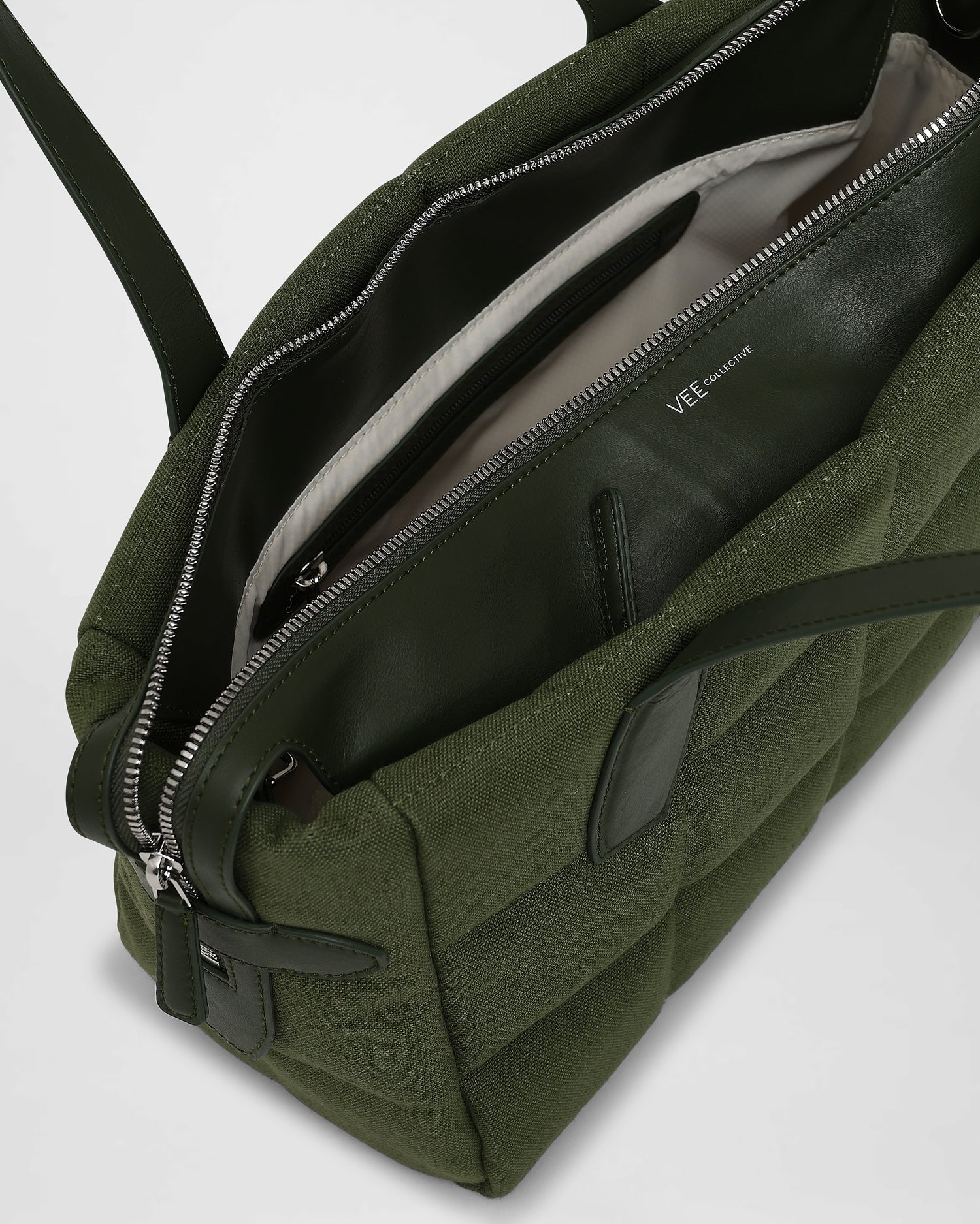 Tela Tote Small Olive Canvas