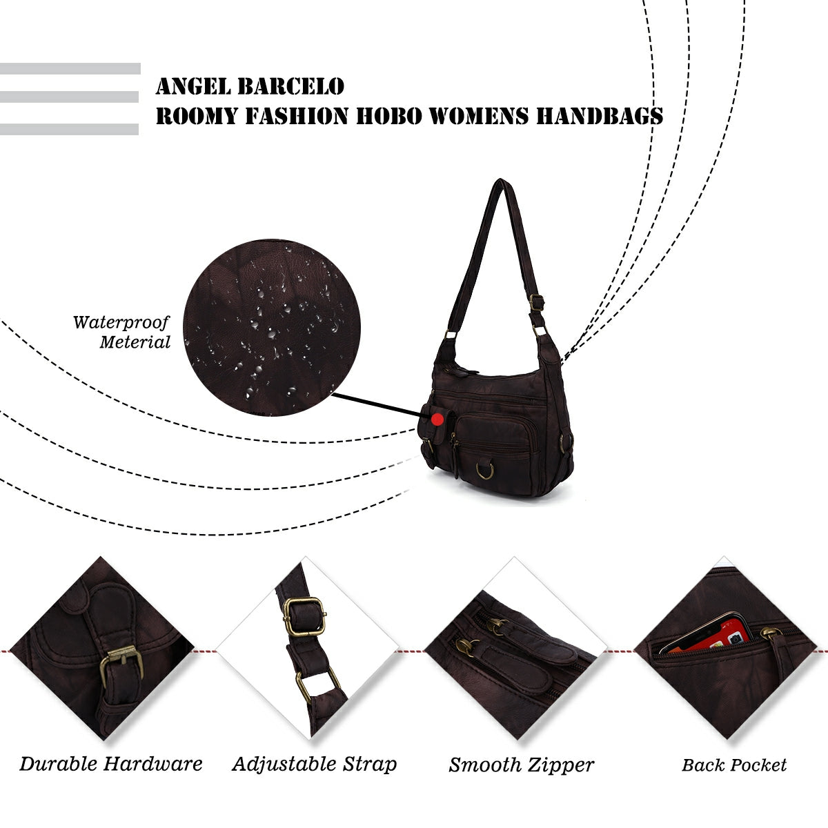 Refined Vegan Leather Crossbody Bag (Small)