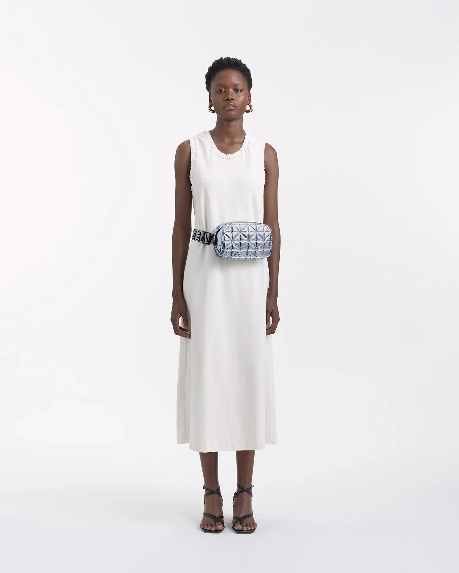 Vee Belt Bag Icy Silver