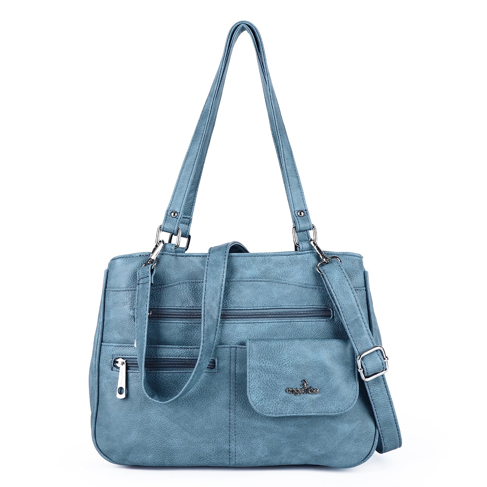 Multi-Pocket Shoulder & Crossbody Commuter Bag